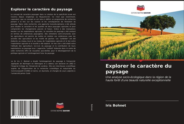 Iris Bohnet | Explorer Le CaractèRe Du Paysage | Taschenbuch | FranzöSisch-image