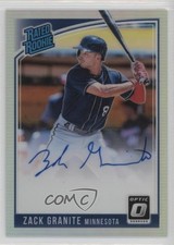 2018 Donruss Optic Rated Rookie Signatures Holo Prizm Zack Granite Auto 2zr
