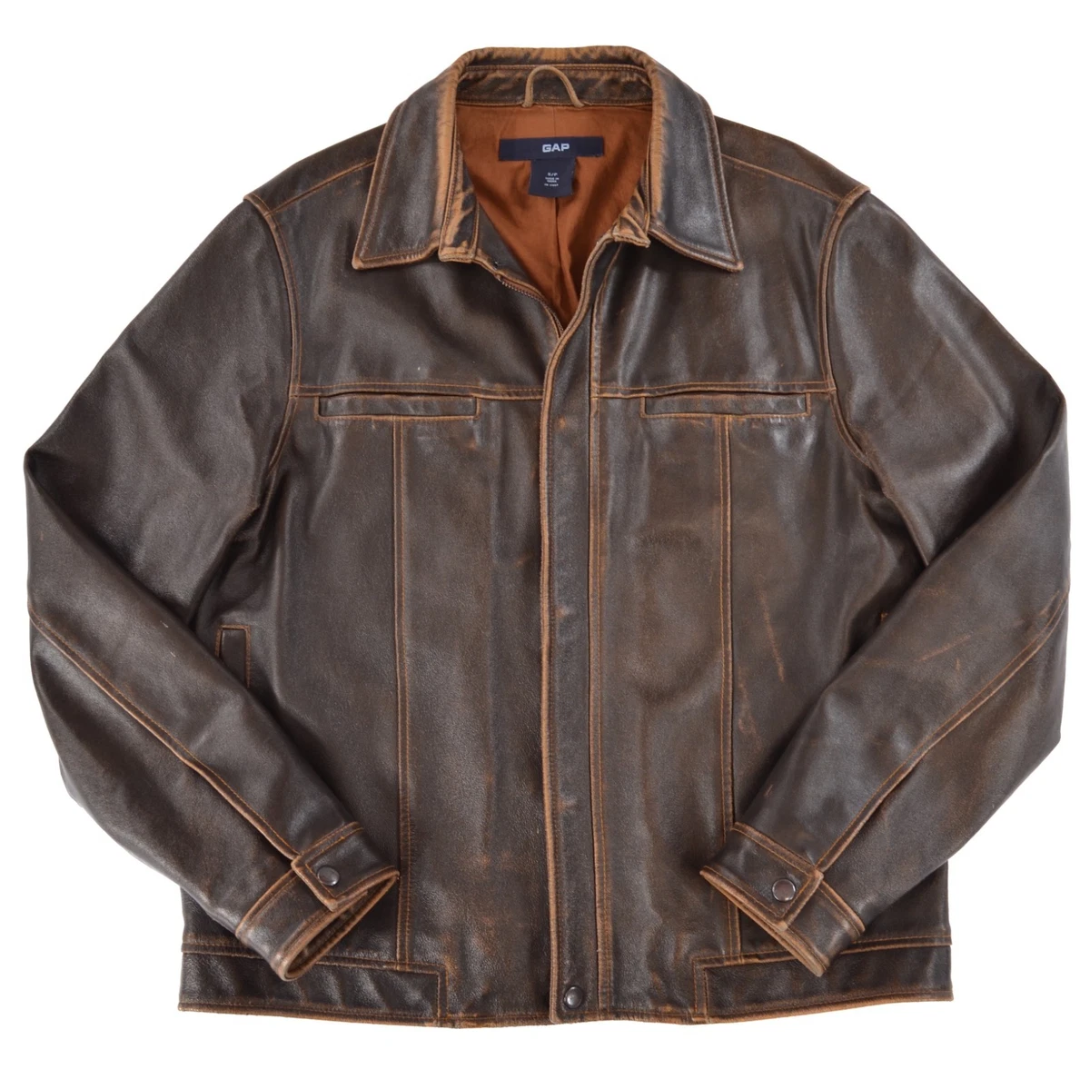 Gap Leather Outer Shell Coats, Jackets & Vests Motorcycle Jackets