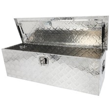 Aluminum Truck Pickup Camper Tool Box Trailer Flatbed Storage With Lock 48