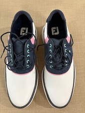 FootJoy Traditions Saddle Energy Golf Shoes - New Wave 10.5