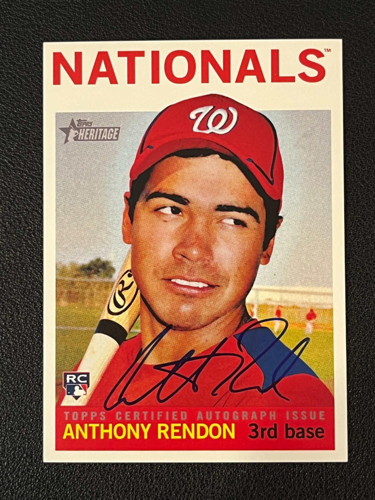 Anthony Rendon 2013 Topps Heritage Rookie Auto Real One Angels
