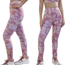 Daily Practice Anthropologie Floral Pink High-Waisted Leggings Size XS