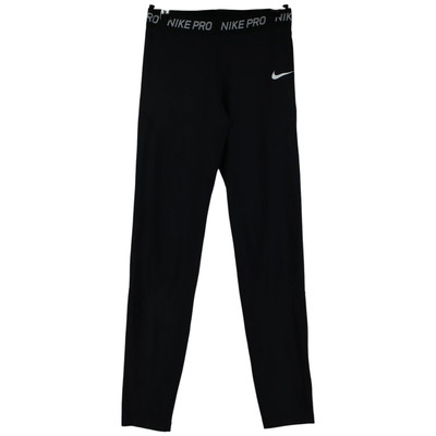 Nike Nike Pro Mädchen Leggings Swoosh Größe 156-160 cm schwarz sportliche Passform