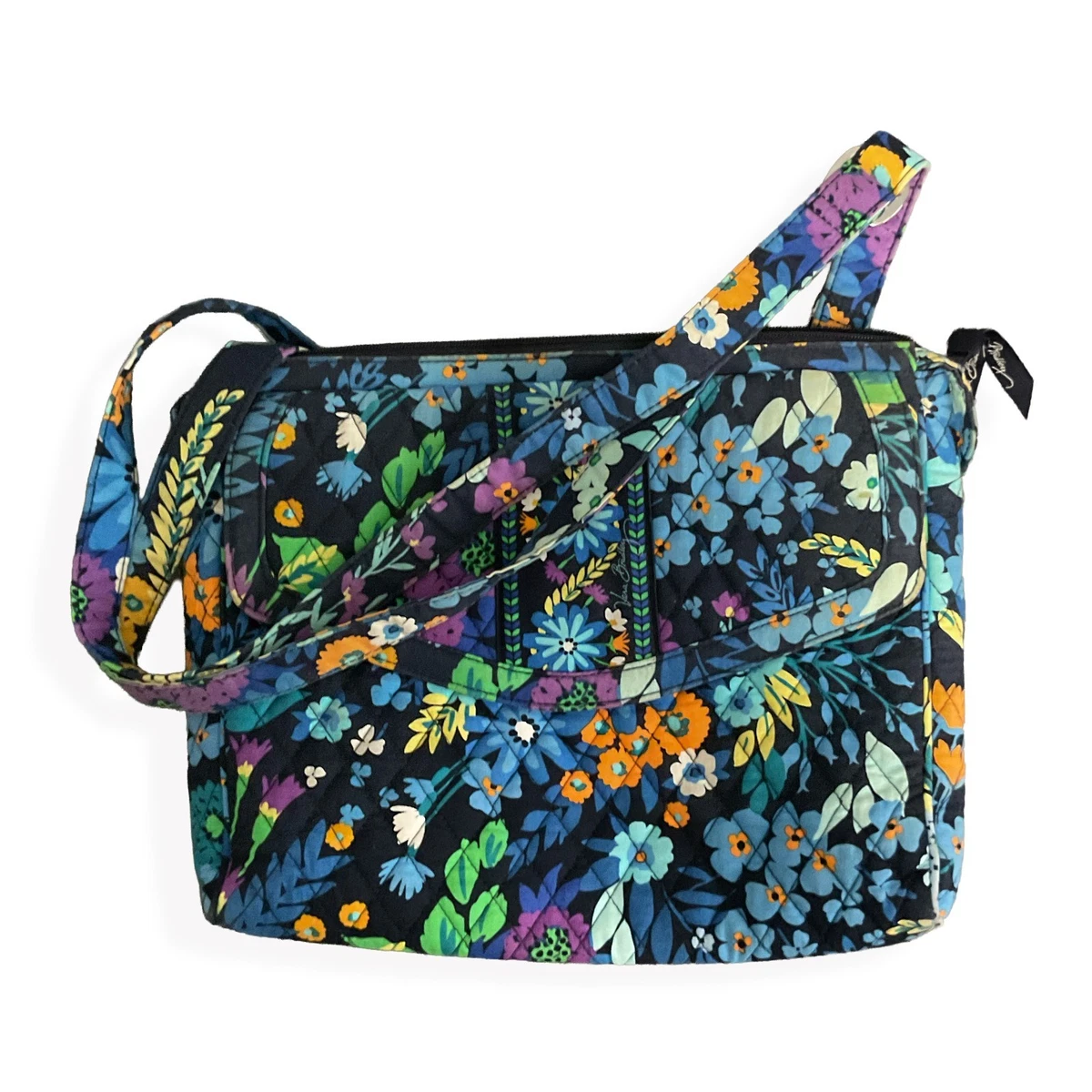 Vera Bradley Midnight Blues Campus Backpack & Crossbody Wallet School Set 2pc Amazon.com: Vera Bradley Lunch Bunch in Midnight Blues  main image 4