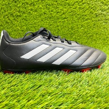 Adidas Goletto VIII FG Mens Size 6.5 Black White Running Leather Soccer Cleats