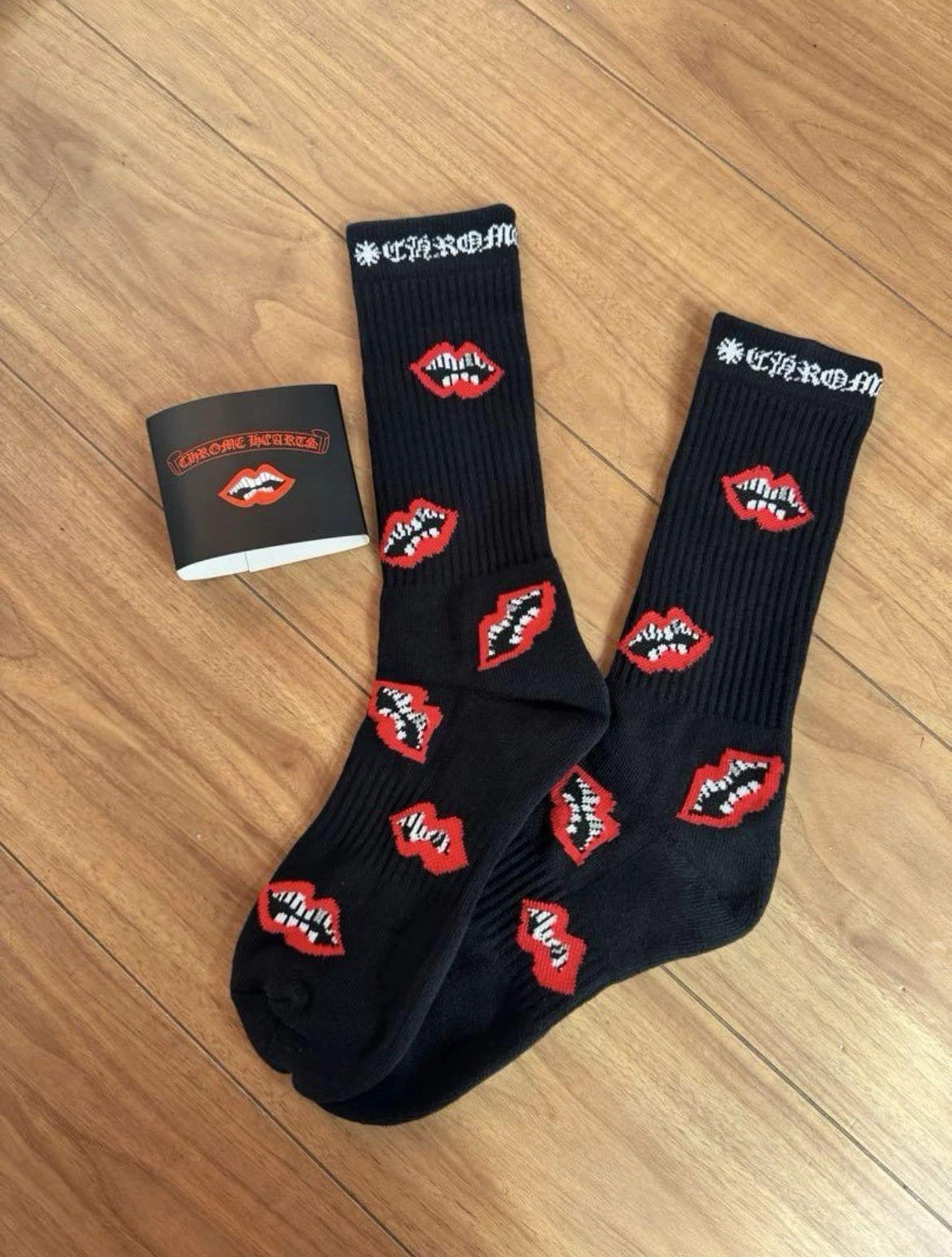 Chrome Hearts Matty Boy Chomper Socks Black