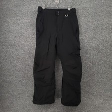 Slalom Pants Womens Medium Black Snowboarding Ski Winter Nylon Waterproof Lined