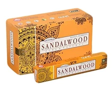 Deepika Sandalwood Handrolled Incense Sticks Agarbatti Natural Fragrance 12x15gm