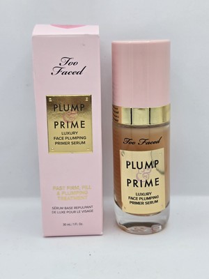 Too Faced Plump & Prime Luxury Face Plumping Primer Serum 1oz Free Ship