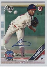 2019 Topps Holiday Bowman Prospects Auto /99 Adonis Medina #TH-AM Auto 1dm4