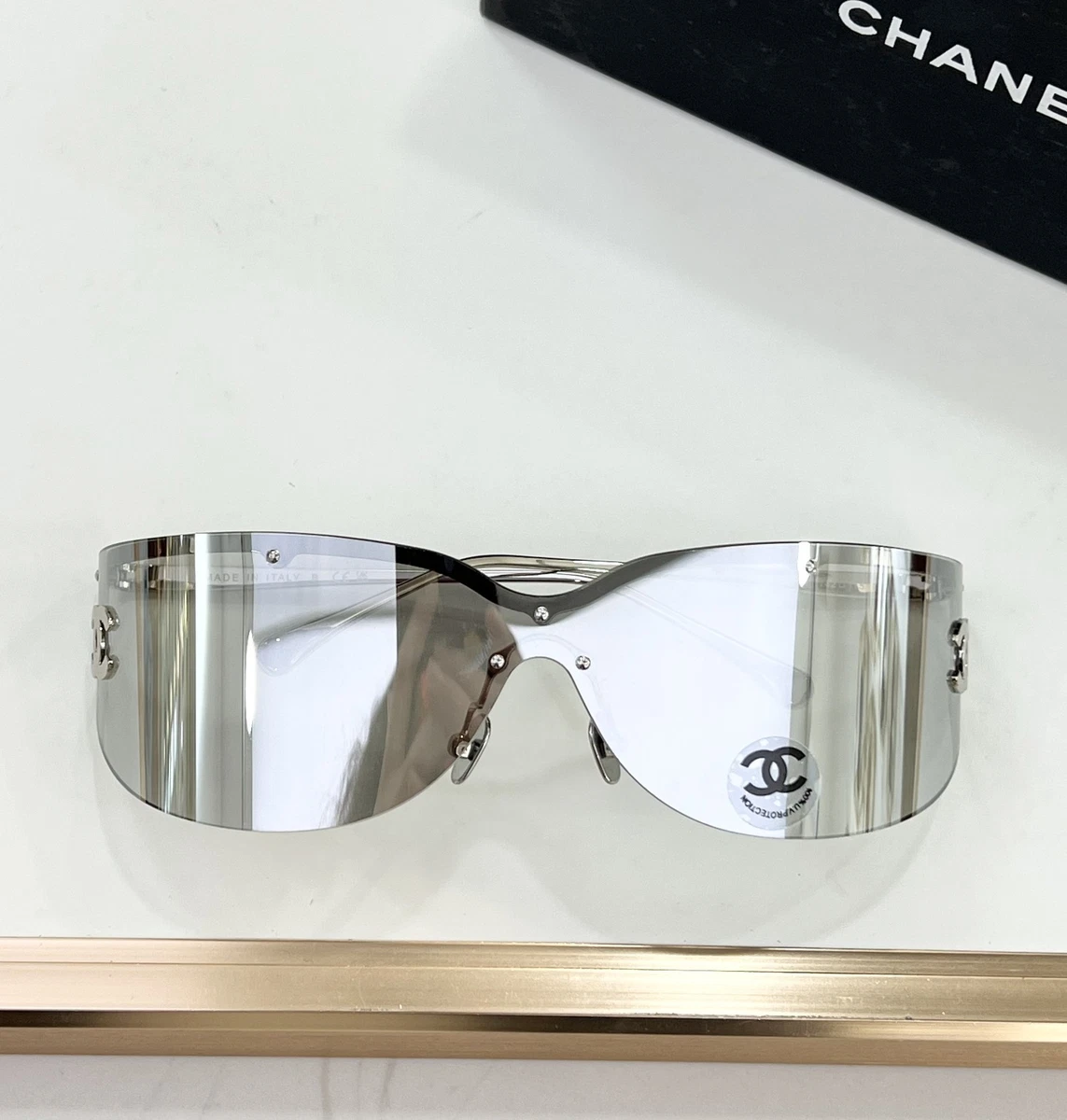 CHANEL Rimless Silver Sunglasses for Women for sale | eBay