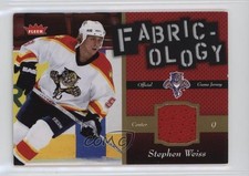 2006-07 Fleer Fabricology Stephen Weiss #F-SW 1cx3