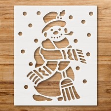 Snowman Holiday Decor Stencil for Winter - Themed DIY Crafts - StencilAir