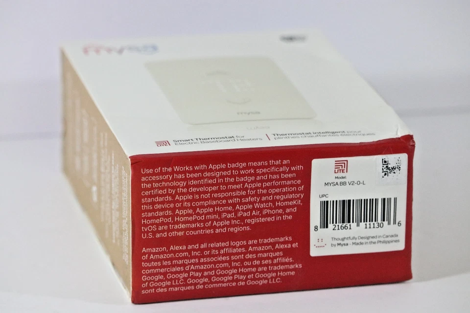 Mysa Smart Thermostat LITE V2 Electric Baseboard Heaters - MYSA BB V2-0-L - Image 4 of 4