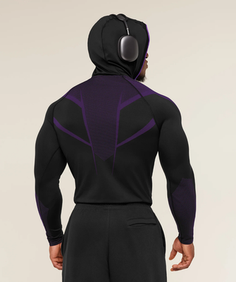 Gymshark Onyx 5.0 Seamless Hoodie Black/Athletic Purple - LARGE | eBay