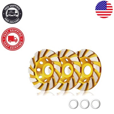 4 Inch Turbo Diamond Grinding Cup Wheel Set for Superior Concrete Finishing
