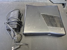 Xbox 360 Slim Matte Black Console & Power Pack Only UK Pal