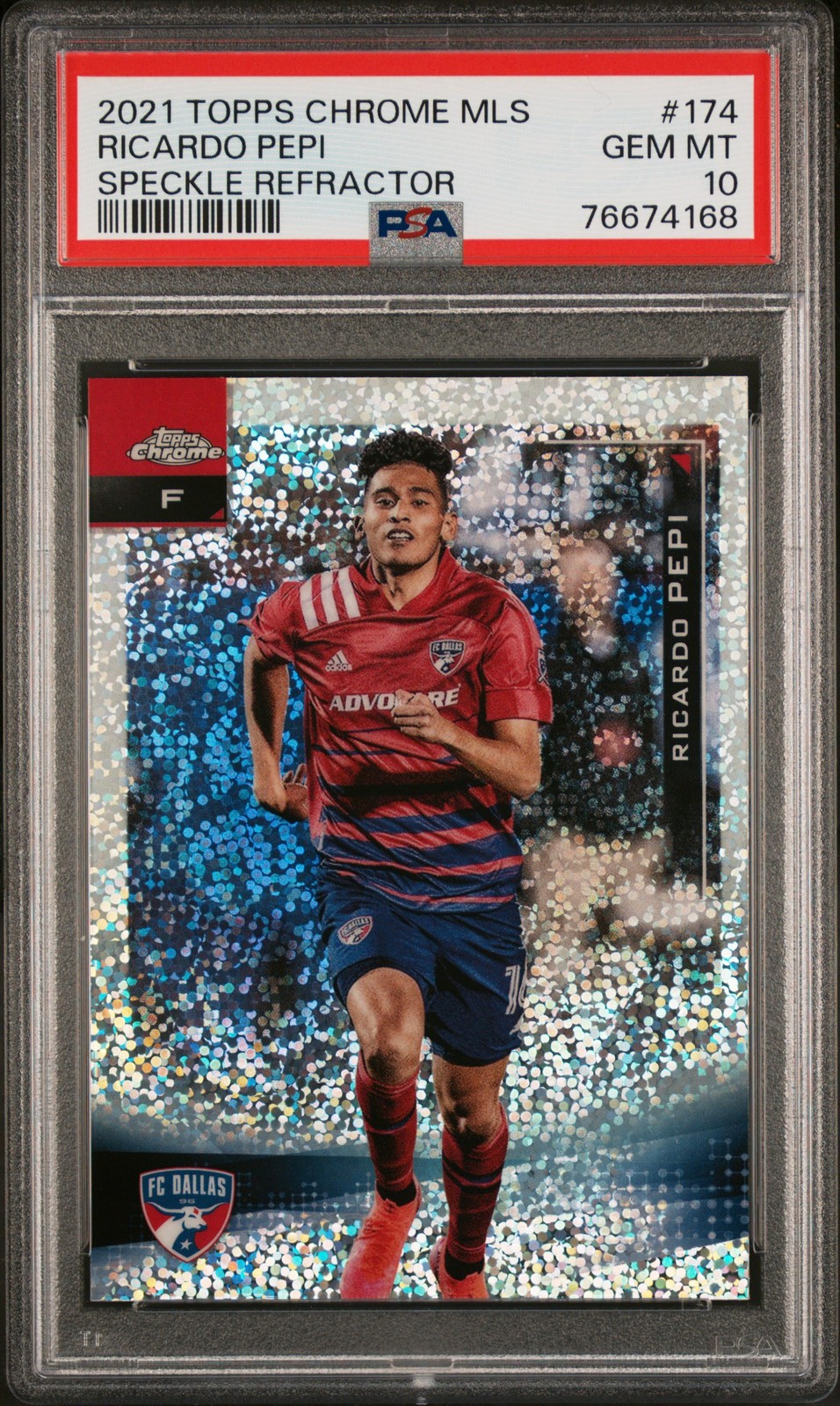 2021 TOPPS CHROME MLS RICARDO PEPI SPECKLE REFRACTOR #174 RC ROOKIE PSA 10