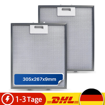 2x Metallfettfilter Dunstabzugsh. passend für Bauknecht AEG Electrolux 305x267mm