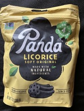 Panda Licorice Soft Original Black Licorice 7 oz -4 Natural Ingredients -8 Packs