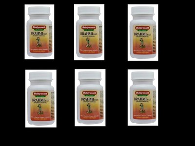 6 x 80 Tablets Baidyanath Brahmi Bati Herbal Ayurvedic Free Ship