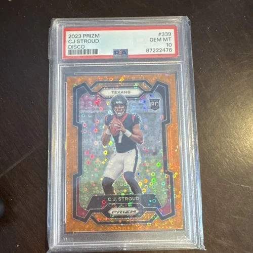 2023 Panini Prizm Disco Prizm Rookie C.J. Stroud #339 Houston Texans PSA 10