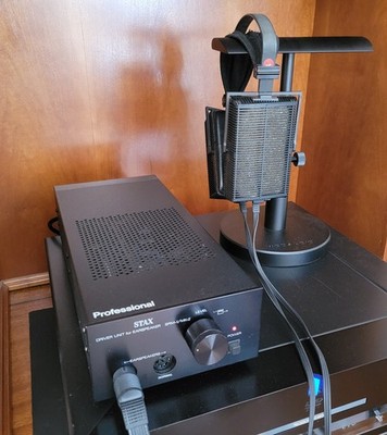 Stax Lambda Pro Electrostatic Headphones Earspeakers with SRM-1/MK2 Interface