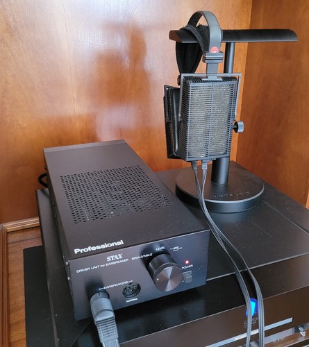 Stax Lambda Pro Electrostatic Headphones Earspeakers with SRM-1/MK2 Interface Ex