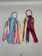 Vintage 2 Pc Gymboree Hair Accessory Lot Long Ribbon Elastics 2006-2010