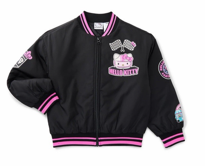 Sanrio Hello kitty and Friends Girls Bomber Jacket S 6/6x Black