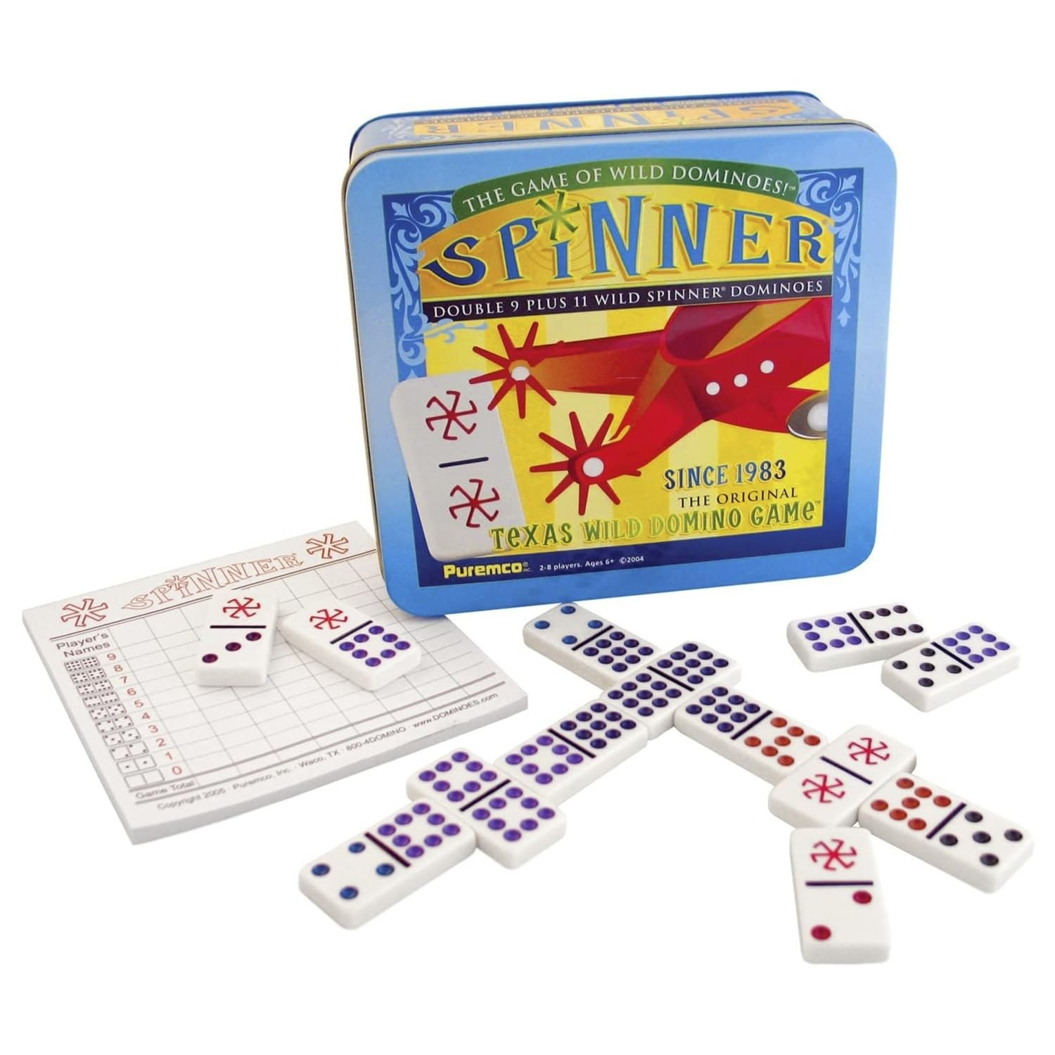 S, Spinner Game Of Wild Dominoes In On-the-go Travel Tin , F