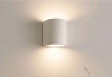Wall Light White Rectangle Plaster