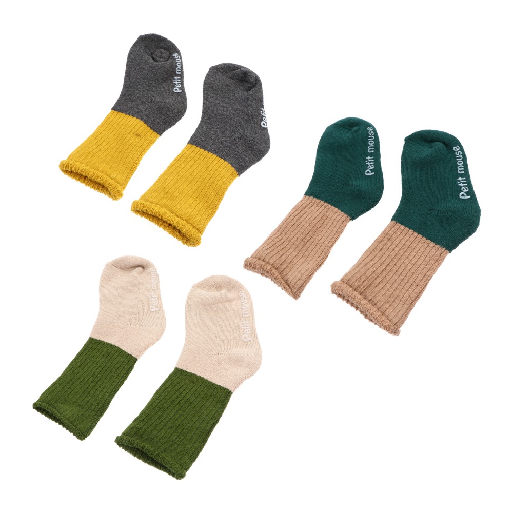 SAOLA 3 paires de bas d'hiver créatifs pour enfants chaussettes de sol pour bébé