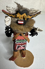 Vintage Navajo KATSINA Native American Indian Kachina Doll SNAKE RACER 4.5"H
