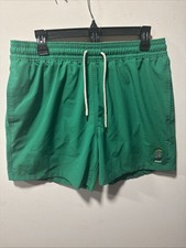 Polo Ralph Lauren Men s Traveler Swim Trunks Large Green Solid Bear Embroidered