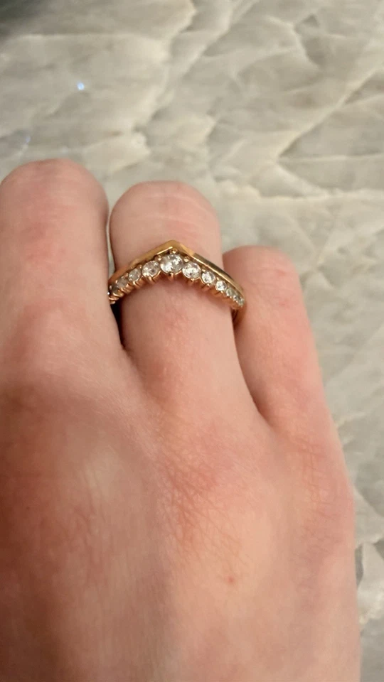 Auténtico Anillo Pandora Rosa Brillante Wishbone Foto 3 de 4