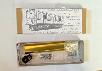 D&S Kits GWR Passenger Luggage Van Diagram K4 (4mm scale)