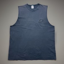 Vintage 90s Speedo Athletic Sleeveless Tank Top Shirt Size XL Faded Black