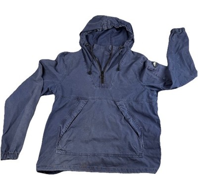 Penfield Heritage Canvas Anorak   Navy Blue Pullover Windbreaker - Size M