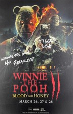 Lewis Santer & Ryan Oliva Dual Signed Winnie-the-Pooh: Blood and Honey 2 11x17