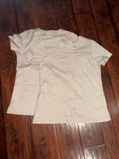 Bundle of 2 Cherokee Workwear Women's 3-Pocket V-Neck Scrub Top size S