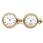 Antique Elgin GF 7-17j 18s 52mm Case Model 3 4 Lot of 2 Pocket Watches #WB4652-3