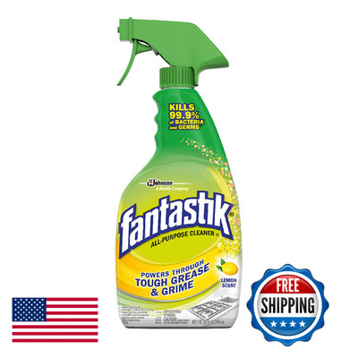 Fantastik All-Purpose Cleaner, Lemon Scent, 32oz, 3-Pack - Tough Grease & Grime