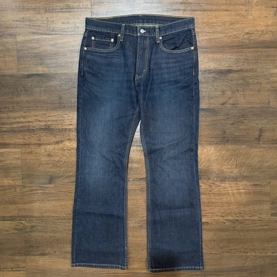 Levi's 527 Slim Boot Cut Andi Dark Blue Jeans Men Size 33''x30''