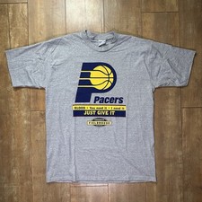 Vintage Indiana Pacers Blood Drive Shirt Size XL Fever Double Sided