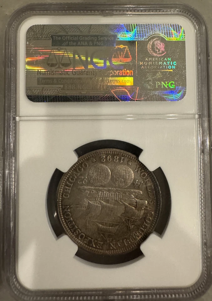 1892 Columbian 50c NGC MS 65 - Image 2 of 2