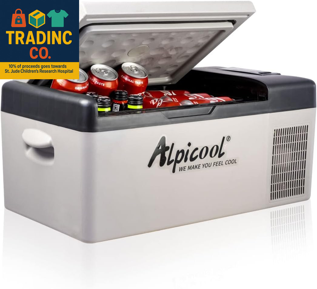 C15 Portable Car Freezer,12 Volt Refrigerator, 16 Quart (15 Liter) Fast Cooling