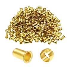 60 Pack 6mm OD 4mm ID Brass Compression Fitting, Ferrule, Insert, Sleeve Kit