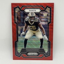 2023 Panini Prizm - Rookies Isaiah Foskey #373 Red Wave Prizm /149 (RC)